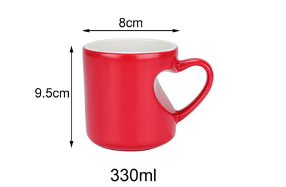 Heart-shaped mug